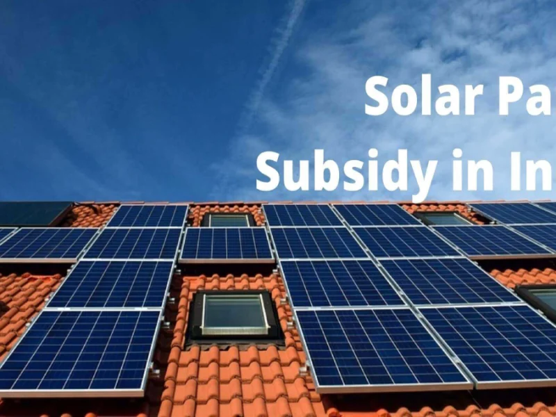 Solar Panel Subsidy