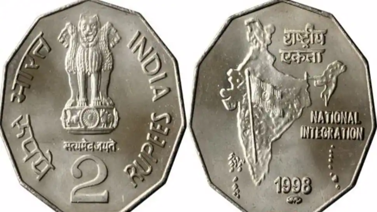 2 rupee coin